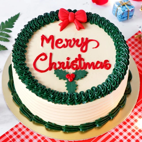 Merry Christmas Butterscotch Cake - 500 Grams