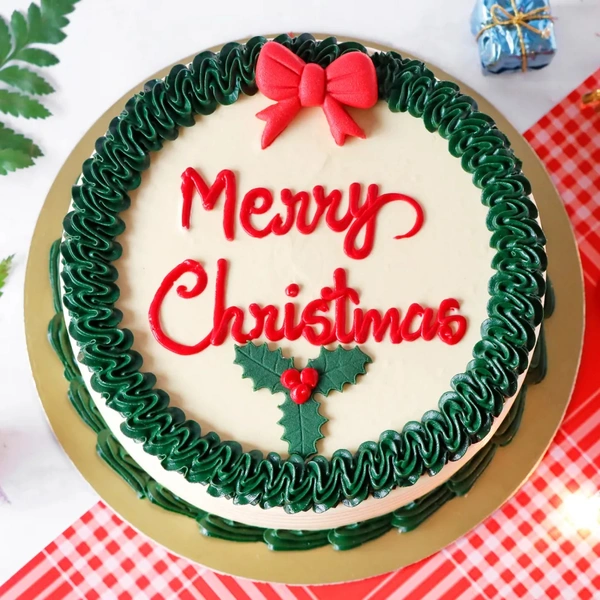 Merry Christmas Butterscotch Cake - 500 Grams