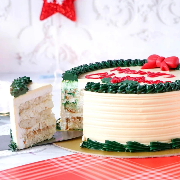 Merry Christmas Butterscotch Cake - 500 Grams