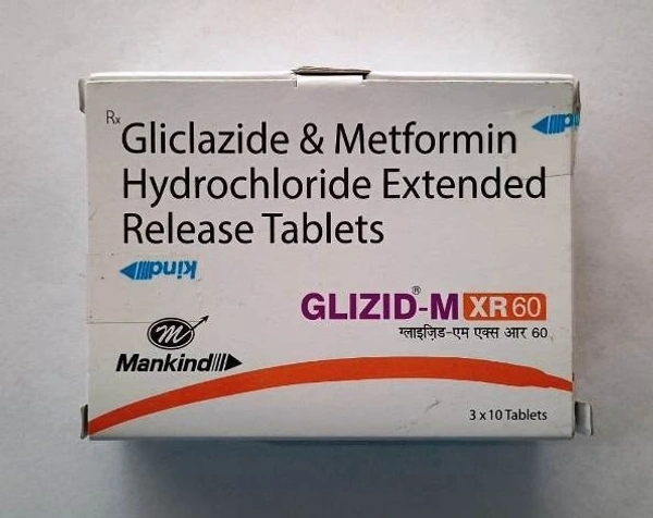 MANKIND PHARMA Glizid M Xr 60Mgtab (10 Tab)