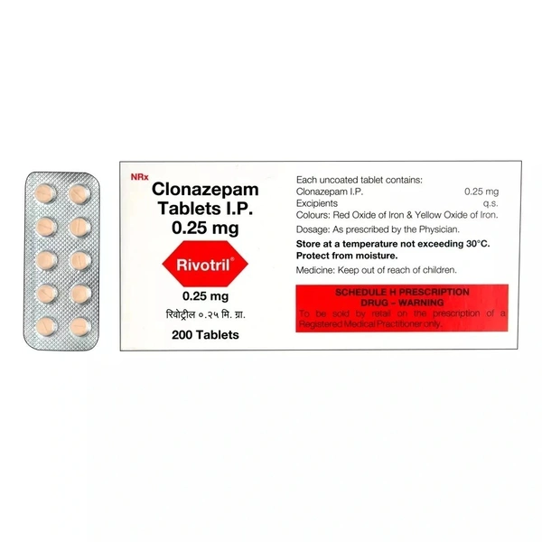 RIVOTRIL 0.25 MG TAB (10 TAB)