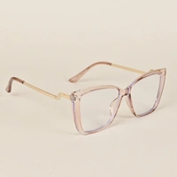 Voyage Light Brown Cateye Eyeglasses for Women