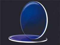 TRANSPARENT WHITE - FRAME + BLUE CUT BLUE LENS