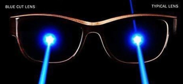 ROUND METAL ML - FRAME + BLUE CUT BLUE LENS