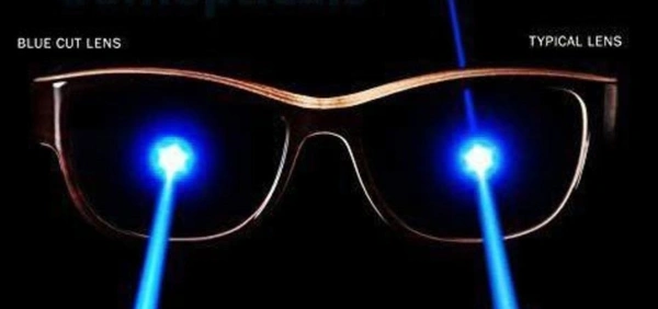 ROUND MATT ML - FRAME + BLUE CUT BLUE LENS
