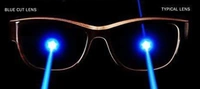 HALF RIM ML - FRAME +BLUE CUT BLUE LENS