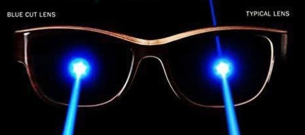 HALF RIM ML - FRAME +BLUE CUT BLUE LENS