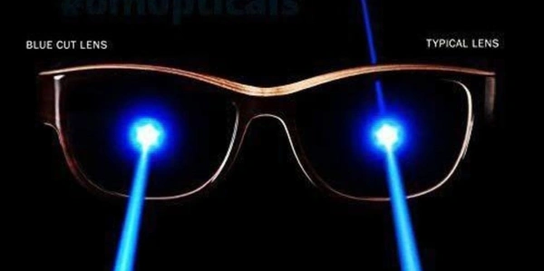 ROUND W1 ML - FRAME +BLUE CUT BLUE LENS-