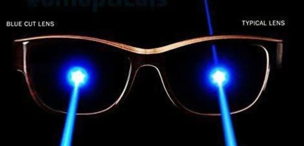CLASSIC SQUARE ML FRAME - FRAME +BLUE CUT BLUE LENS