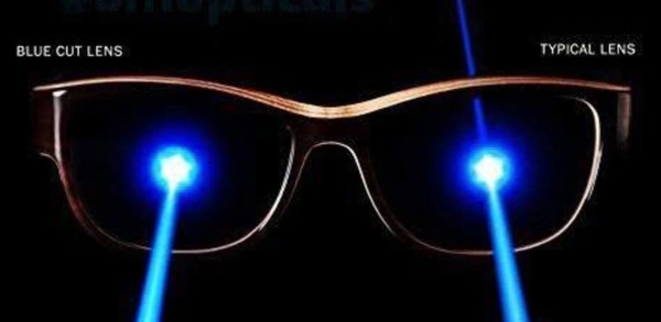 TITANIUM CLASSIC FRAME - FRAME +BLUE CUT BLUE LENS