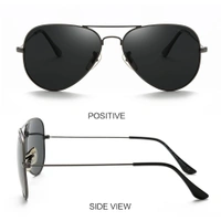  Polarized Aviator Sunglasses lightweight Stylish Glasses for Men Women UV Protection S110102 AZ - Black