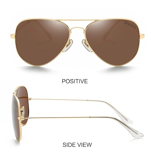  Polarized Aviator Sunglasses lightweight Stylish Glasses for Men Women UV Protection S110102 AZ - Crown of Thorns