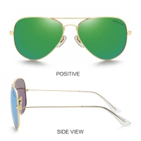  Polarized Aviator Sunglasses lightweight Stylish Glasses for Men Women UV Protection S110102 AZ - Forest Green