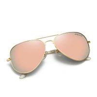  Polarized Aviator Sunglasses lightweight Stylish Glasses for Men Women UV Protection S110102 AZ - Pink