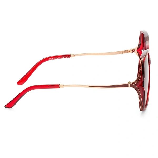 ROYAL SON Over-sized UV Protection Women Sunglasses AZ - Guardsman Red