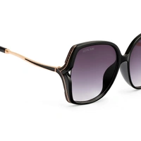 ROYAL SON Over-sized UV Protection Women Sunglasses AZ - Black