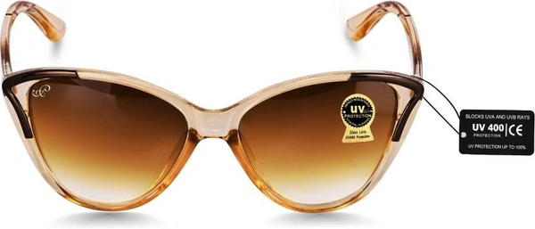 UV Protection Cat-eye Sunglasses (55)  (For Girls, Brown) FK