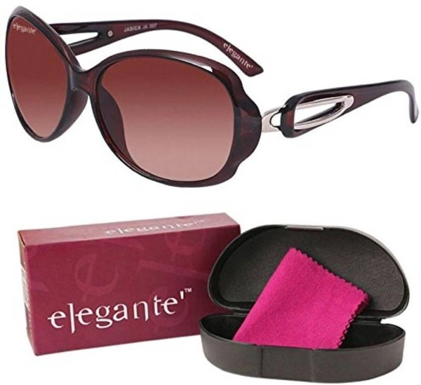 UV Protection Oval Sunglasses (55)  (For Boys & Girls, Brown) FK