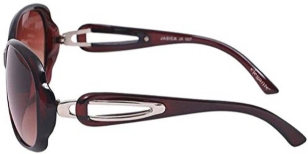 UV Protection Oval Sunglasses (55)  (For Boys & Girls, Brown) FK