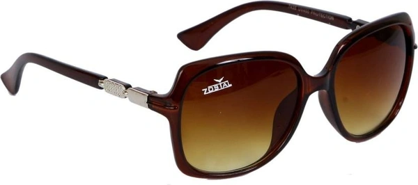 UV Protection Rectangular Sunglasses (Free Size)  (For Women, Brown) FK