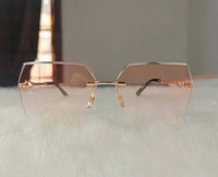 UV Protection Over-sized Sunglasses (Free Size)  (For Women, Orange) FK