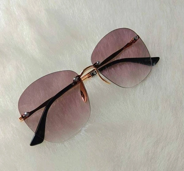 UV Protection Over-sized Sunglasses (Free Size)  (For Women, Violet) FK