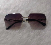 UV Protection Over-sized Sunglasses (Free Size)  (For Women, Violet) FK