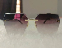 UV Protection Over-sized Sunglasses (Free Size)  (For Women, Violet) FK