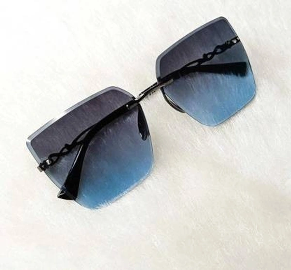 UV Protection Over-sized Sunglasses (Free Size)  (For Women, Blue) FK