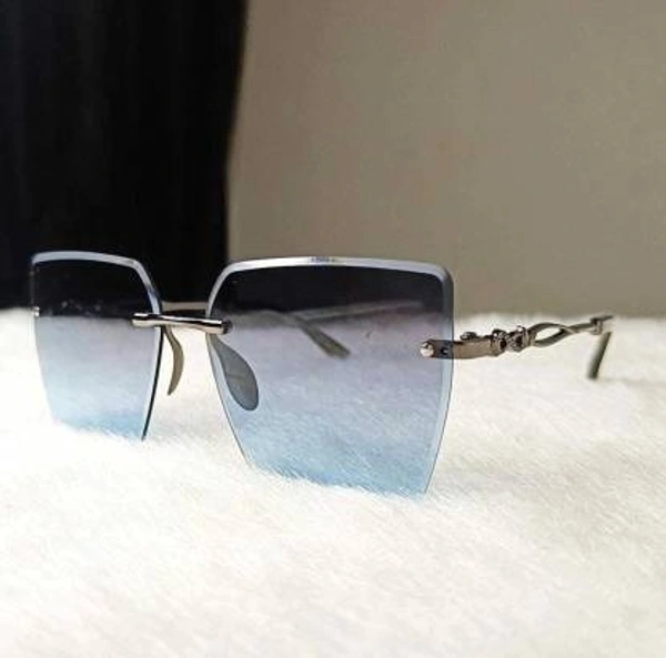 UV Protection Over-sized Sunglasses (Free Size)  (For Women, Blue) FK