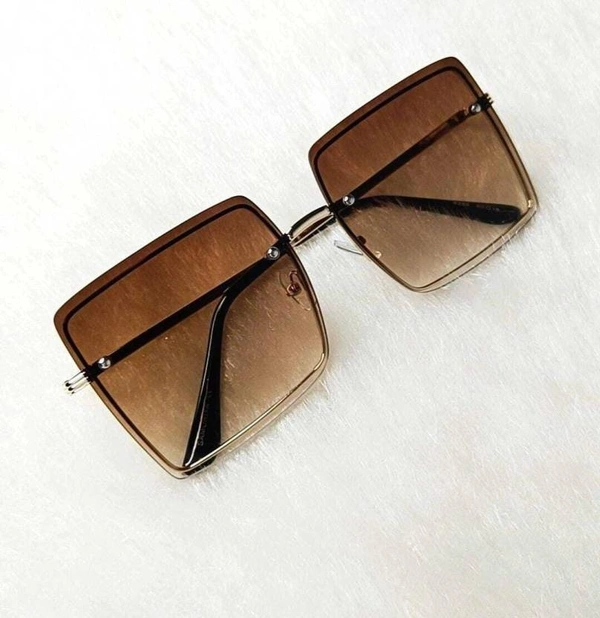 UV Protection Over-sized Sunglasses (Free Size)  (For Women, Brown FK