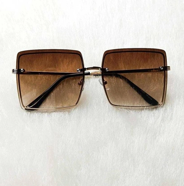 UV Protection Over-sized Sunglasses (Free Size)  (For Women, Brown FK
