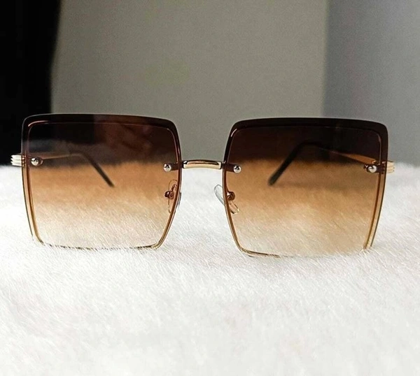 UV Protection Over-sized Sunglasses (Free Size)  (For Women, Brown FK