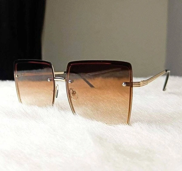 UV Protection Over-sized Sunglasses (Free Size)  (For Women, Brown FK