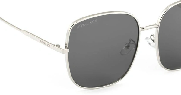 UV Protection Retro Square Sunglasses (60)  (For Women, Black) FK