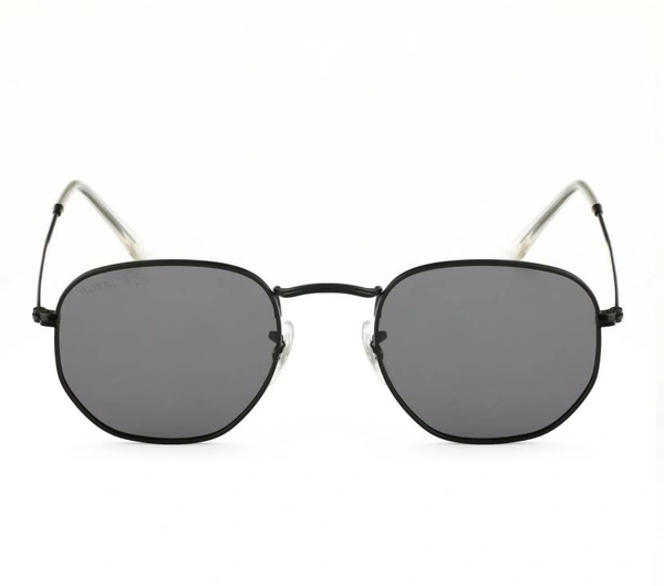 UV Protection, Polarized Round Sunglasses (54)  (For Men, Black) FK
