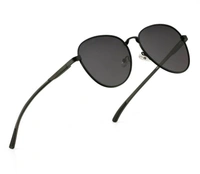 Polarized, UV Protection Aviator Sunglasses (57)  (For Men & Women, Black) FK