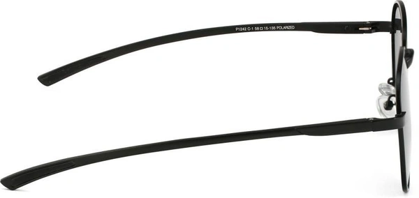 Polarized, UV Protection Aviator Sunglasses (57)  (For Men & Women, Black) FK