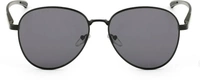 Polarized, UV Protection Aviator Sunglasses (57)  (For Men & Women, Black) FK