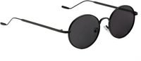 UV Protection Round Sunglasses (55)  (For Men & Women, Black) FK