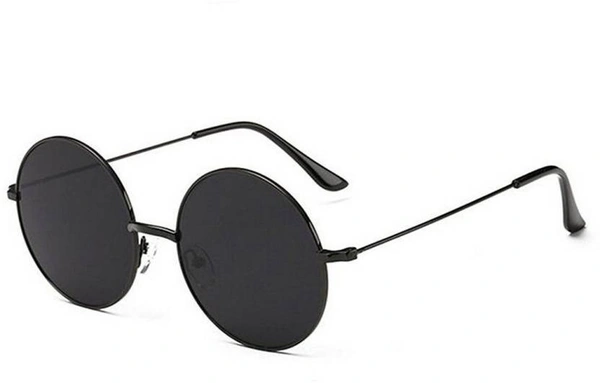 UV Protection Round Sunglasses (54)  (For Men & Women, Black) AZ