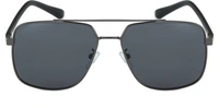 Polarized, UV Protection Retro Square Sunglasses (61)  (For Men & Women, Black) FK