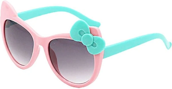 UV Protection Round Sunglasses (Free Size)  (For Boys & Girls, Black) FK