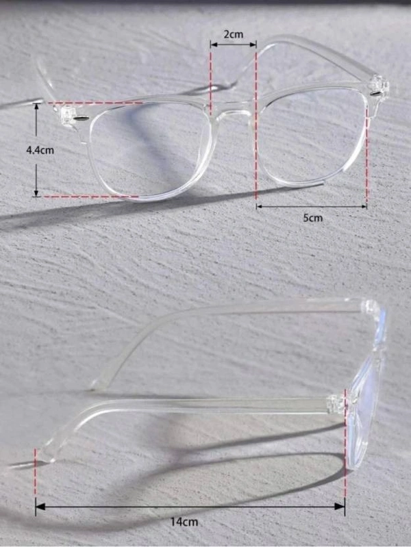 UV Protection, Others Spectacle Sunglasses (Free Size)  (For Men & Women, Clear) AZ