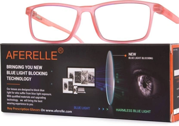 Full Rim Rectangle Anti Glare & Blue Cut Computer Glass For Men  (53 mm) fk