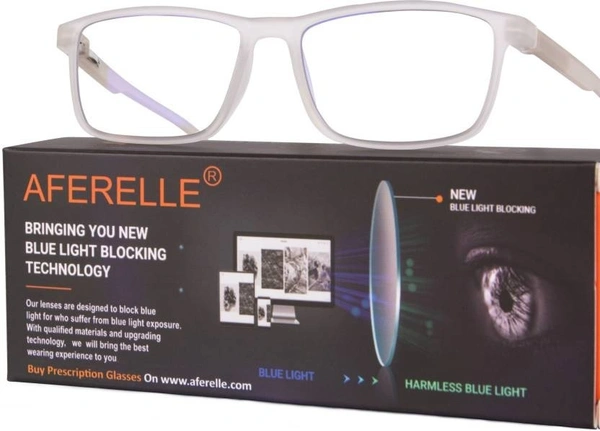 Full Rim Rectangle Anti Glare & Blue Cut Computer Glass For Men  (53 mm) fk