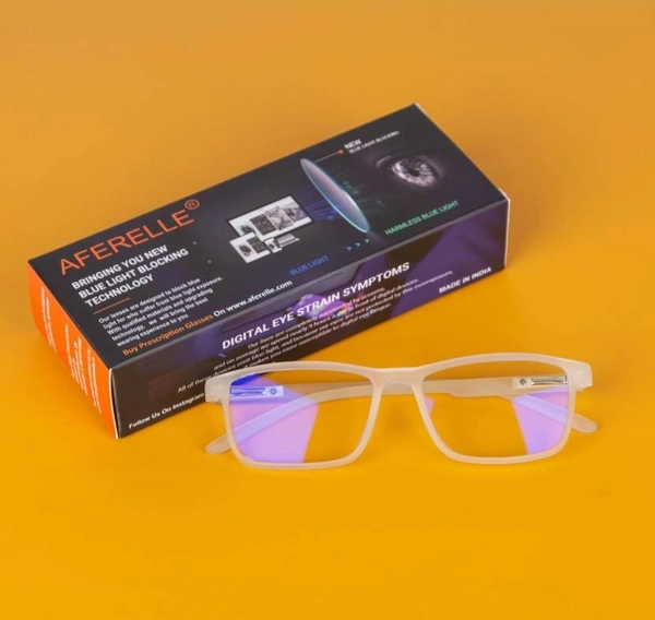 Full Rim Rectangle Anti Glare & Blue Cut Computer Glass For Men  (53 mm) fk