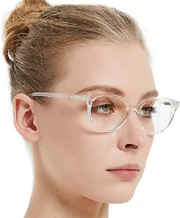 Full Rim Cat-eyed Anti Glare & Blue Cut Computer Glass For Men & Women  (48 mm) fk