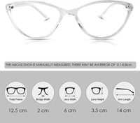 Full Rim Cat-eyed Anti Glare & Blue Cut Computer Glass For Men & Women  (48 mm) fk