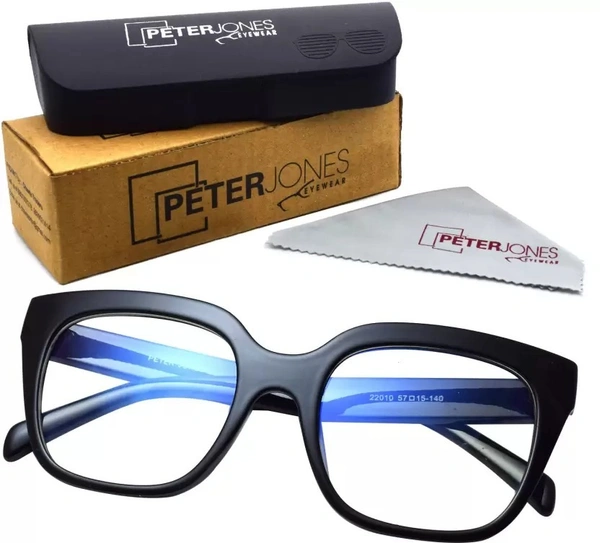 Full Rim Square Blue Cut Computer Glass For Men & Women  (57 mm) FK
